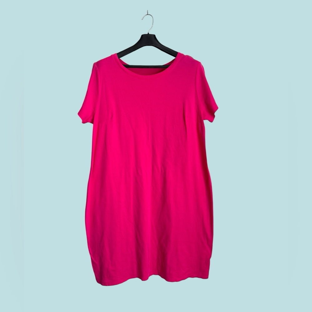 Ava & Viv Pink Oversized T-Shirt dress